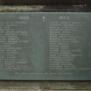 Bagillt War Memorial, Flintshire