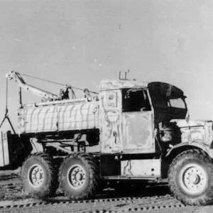captured scammell truck