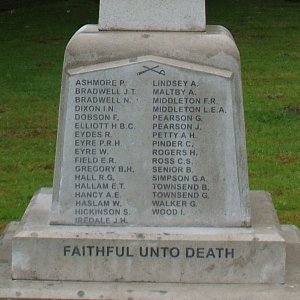 Bradwell War Memorial
