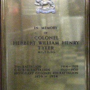 TYLER Herbert William Henry M.C.