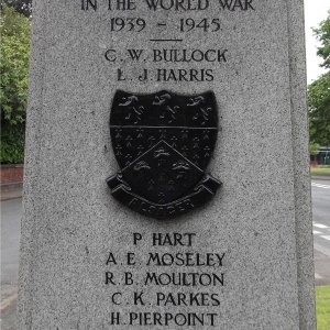 Alsager War Memorial, Cheshire