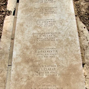 H Nicholson. H T Gibbs. D J Clarke. S H Cook. J C Davis. F H Lockwood. J A McCarty. S L Parmenter. J S Clarke. G R Tweedale