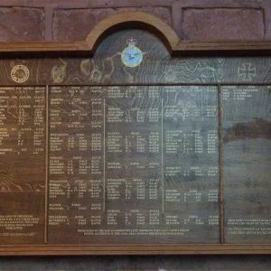 Aircrew Memorial St Edward's Church, Leek Staffordshire