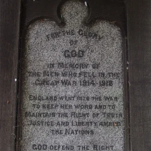 Colwich War Memorial, Staffordshire