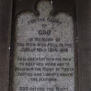 Colwich War Memorial, Staffordshire