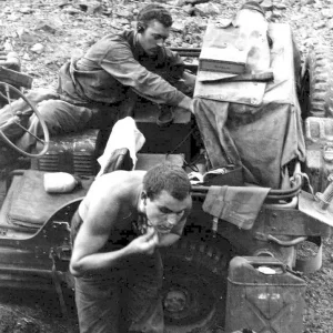 soldiers in action