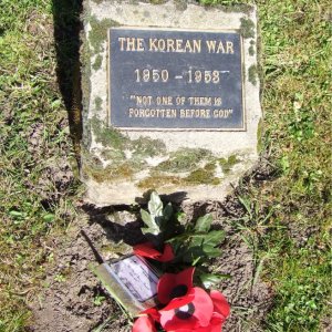 Korean War Memorial Plaque 1950-1953 in Ledbury