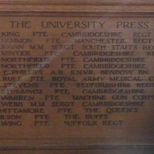 Cambridge, St Botolophs War Memorial