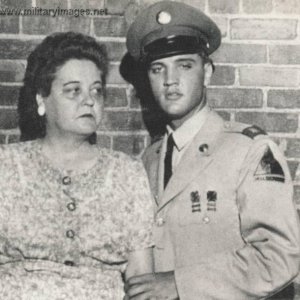 Elvis and his mother