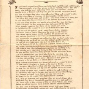 Patriotic Poem WWI