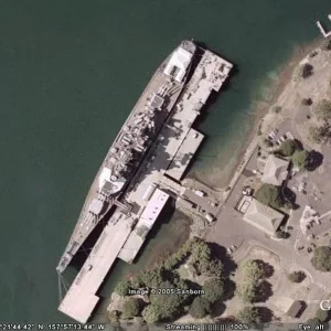 Battleship in Pearl Harbour
