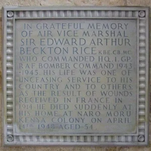 RICE, Sir, Edward Arthur Beckton. M.C.