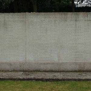 Nottingham Southern Cemetery, CWGC Screen Wall