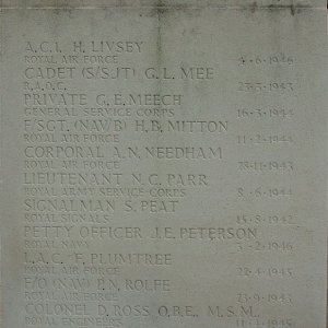 Nottingham Southern Cemetery, CWGC Screen Wall