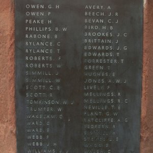 Newport War Memorial, Shropshire