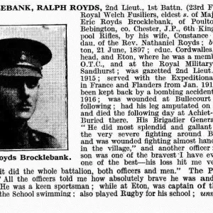 BROCKLEBANK, Ralph Royd