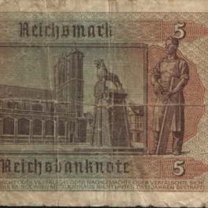 5 Reichmark Rear