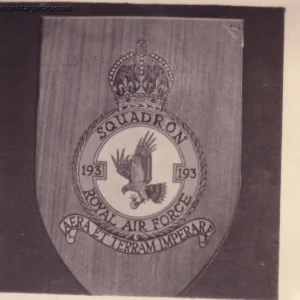 193 Squadron Plaque