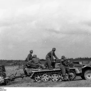 halftrack with Nebelwerfer