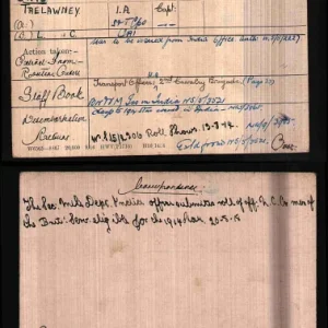 TRELAWNY, Lancelot Conyers