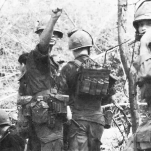 Vietnam War Combat Signalmen with task force Oregon