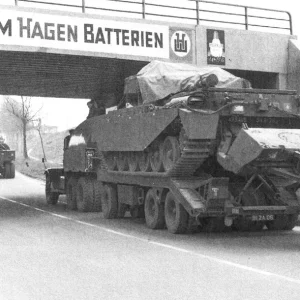 Centurion Tank with Mono wheel fuel trailer