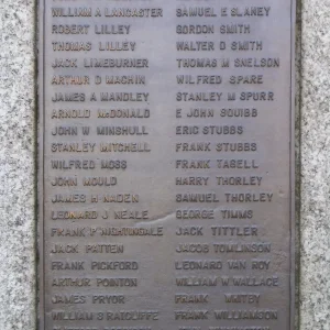 CONGLETON CENOTAPH, CHESHIRE