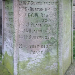 Hollington War Memorial, Staffordshire