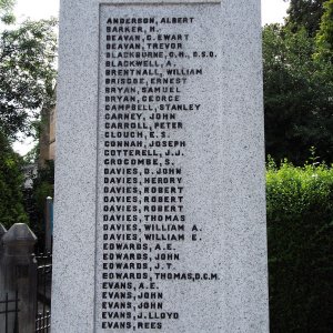 Mold War Memorial, Denbighshire