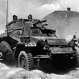 Type 222 German 4 wheeled armored Car