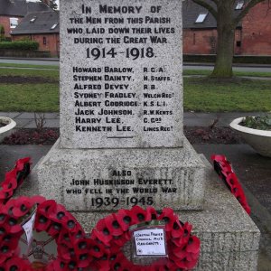 Weston War Memorial, Staffordshire