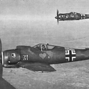 Focke Wulf FW 190 in flight