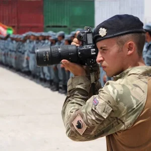 British Army photographer Corporal Barry Lloyd RLC