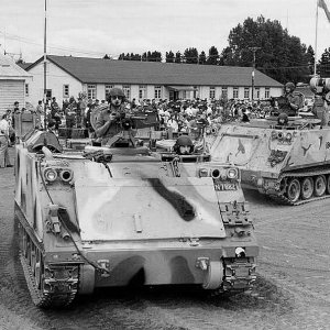 M806A1 Armoured Recovery Vehicle Light ARVL and M579 Fitters vehicle