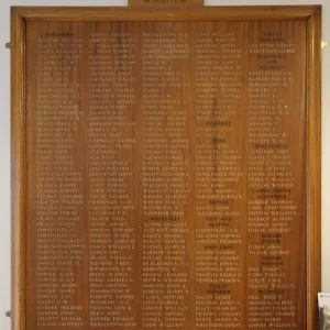 Knutsford War Memorial WW1 Wooden Panel