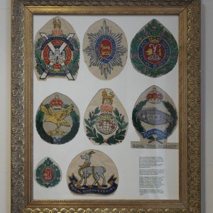 Hand embroidered Regimental Badges
