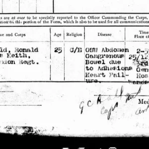 McDONALD Ronald Francis Keith