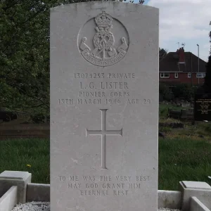 LISTER Lawrence George