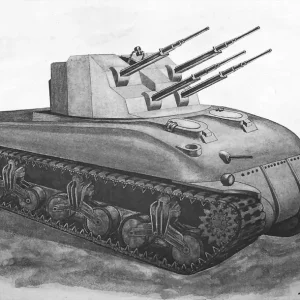Sherman "Skink" Quad 20mm AA Tank