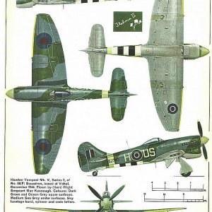 Hawker Tempest drawings