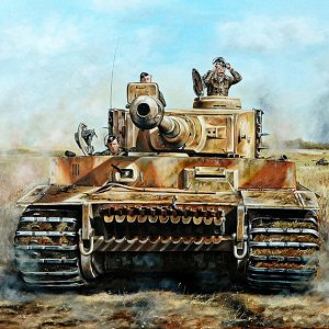 Tiger 1 painting