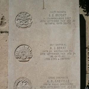 Bertram E BRIGHT. Andrew J BERRY. Arthur R GREVILLE