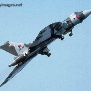 RAF Vulcan just after take-off