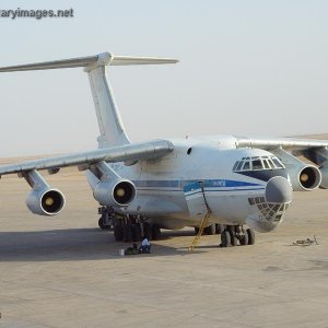 Ilyushin Il-76 seen at Basrah Airport
