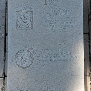 William BURBIDGE.  Albert Alexander CHURCH.  Frederick STEVENSON.