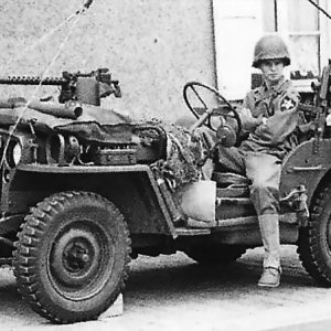 US Military Police Jeep WW2