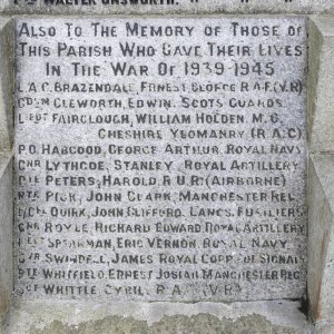 Newchurch War Memorial, Lancashire