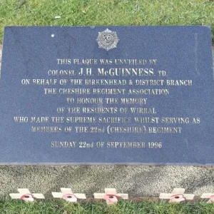 Cheshire Regiment Association Memorial