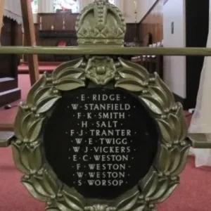 Cobridge Christ Church, W.W. 2 Memorial