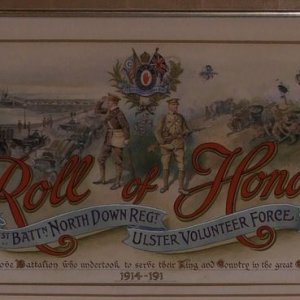 1st North Down Regt, U.V.F Roll of Honour